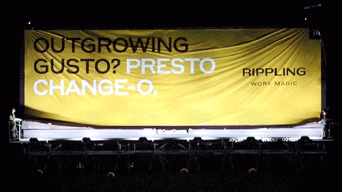 Rippling starts billboard battle with Gusto
