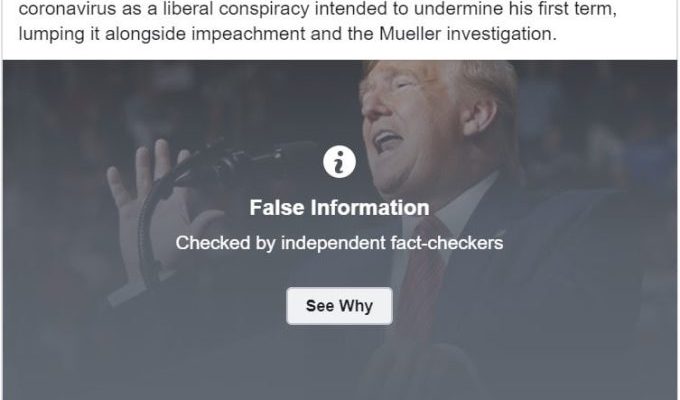 Facebook Fact Check Feud Erupts Over Trump Virus Hoax Wilson S Media