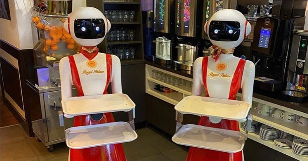 A restaurant in the Netherlands is using creepy robot waiters for social distancing