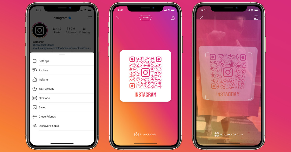 Instagram Launches Qr Codes Globally Letting People Open A Profile From Any Camera App Wilson S Media - roblox face bolt id codes for hades