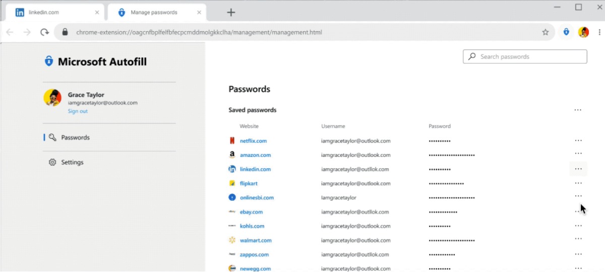Microsoft launches a cross-platform password autofill feature