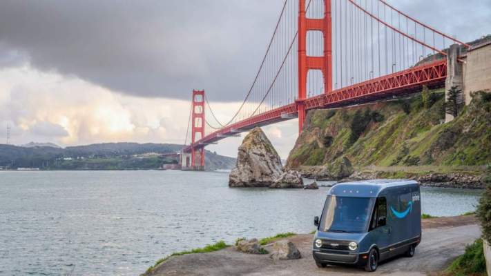 Amazon begins testing its Rivian electric delivery vans in San Francisco