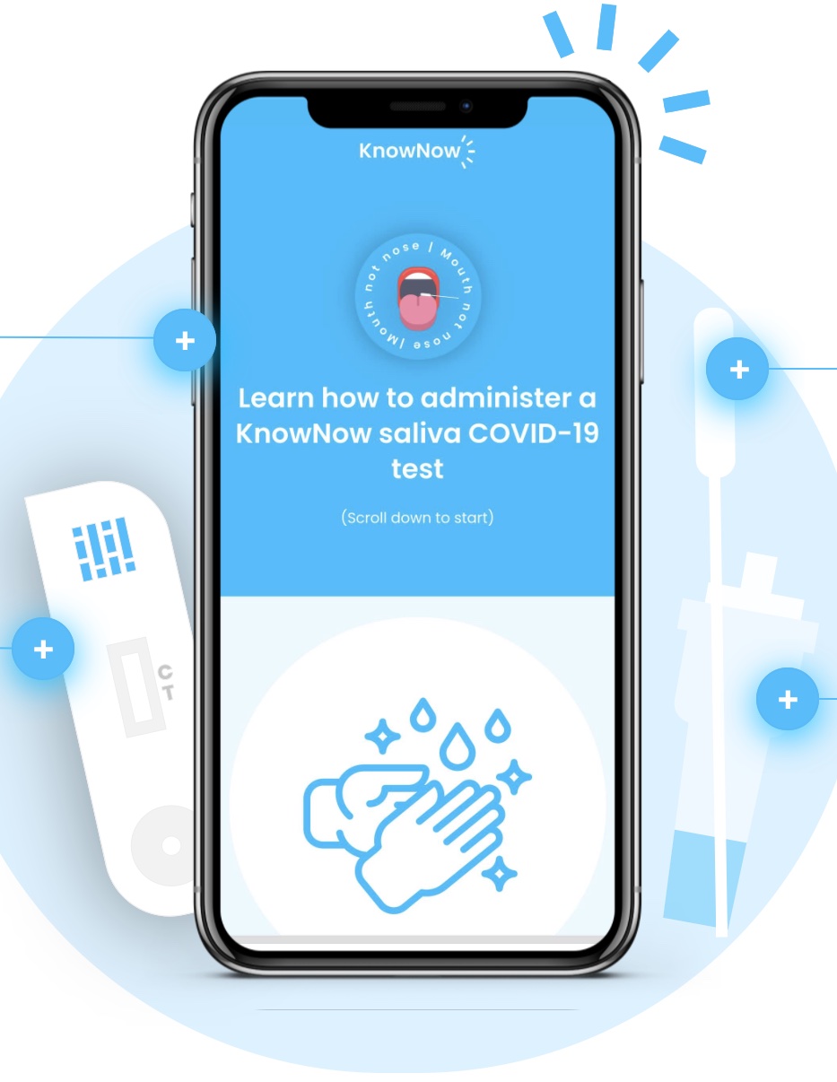 This startup just created a fast, accurate COVID test that only needs saliva and links to an app