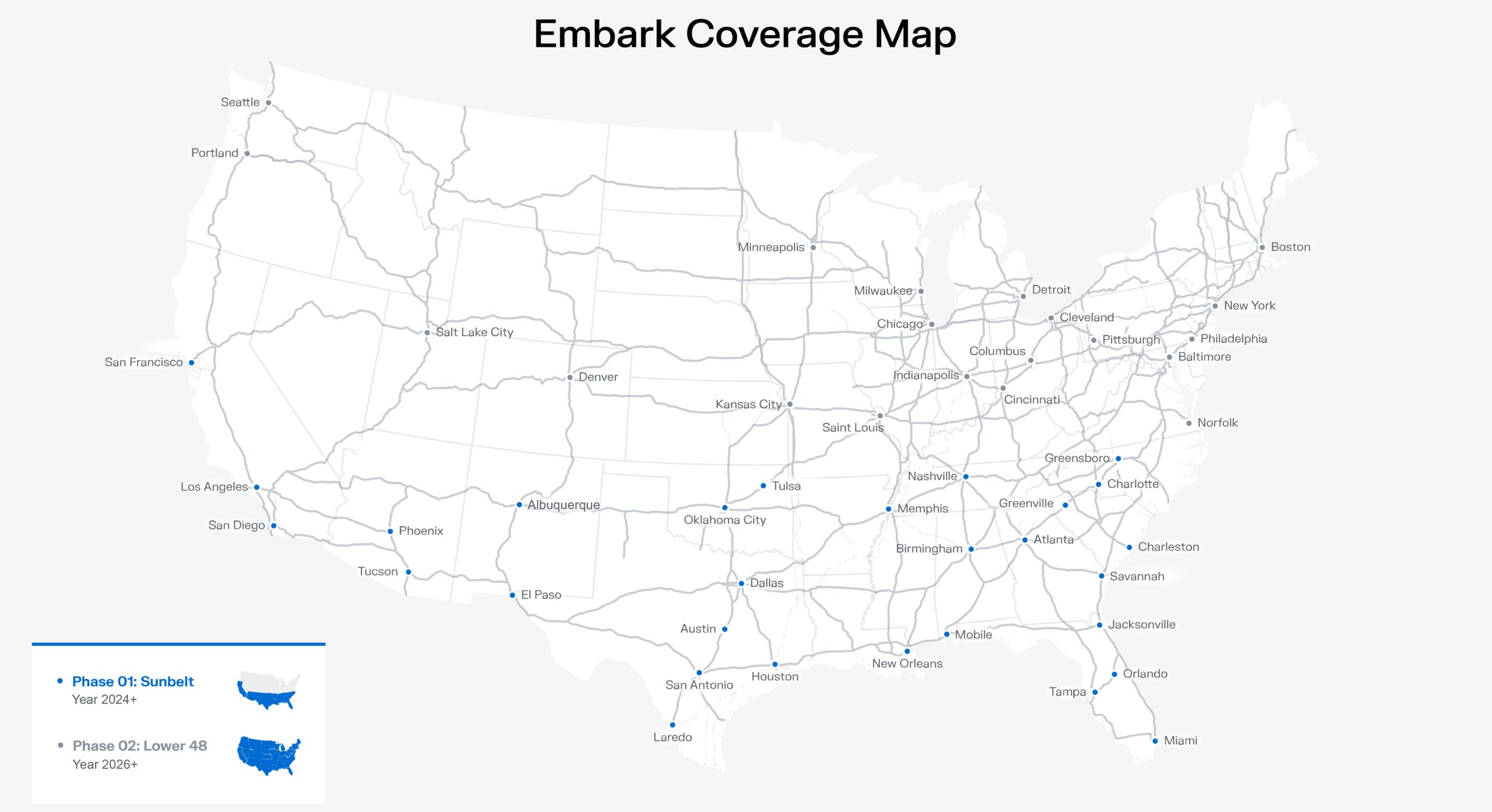 Ryder to build logistics network with autonomous trucking company Embark