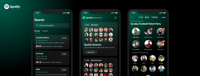 Spotify’s Clubhouse clone adds six new weekly shows, some that tie to Spotify playlists