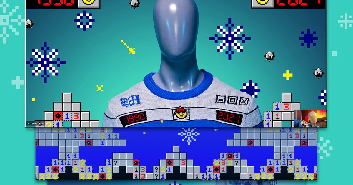 Microsoft is selling ugly Windows sweaters again, and this time, it’s Minesweeper