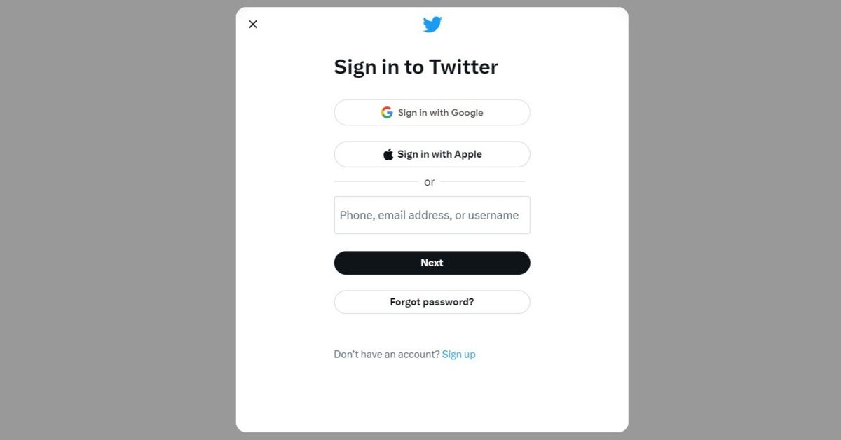 Twitter has started blocking unregistered users