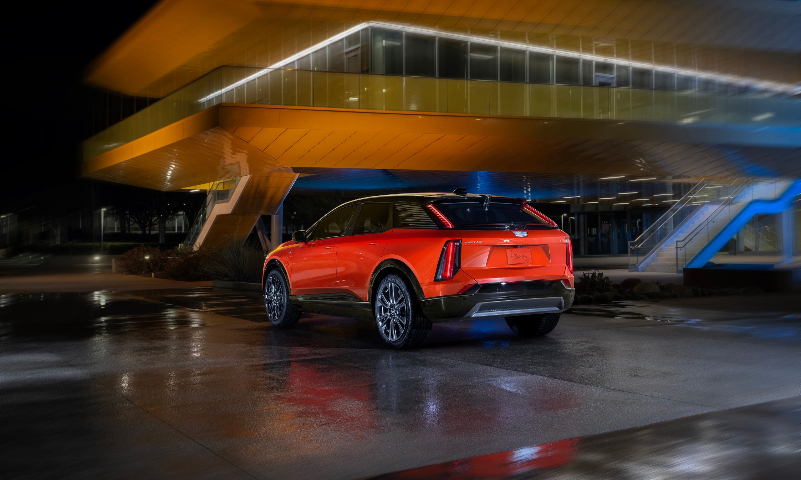 Cadillac’s midrange Optiq electric SUV takes cues from the high-end Lyriq